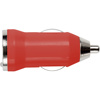 Plastic car power adapter. in red