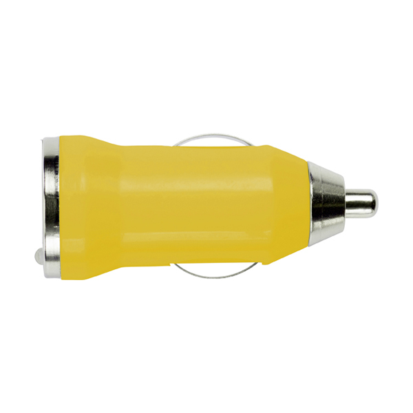 Plastic car power adapter. in yellow