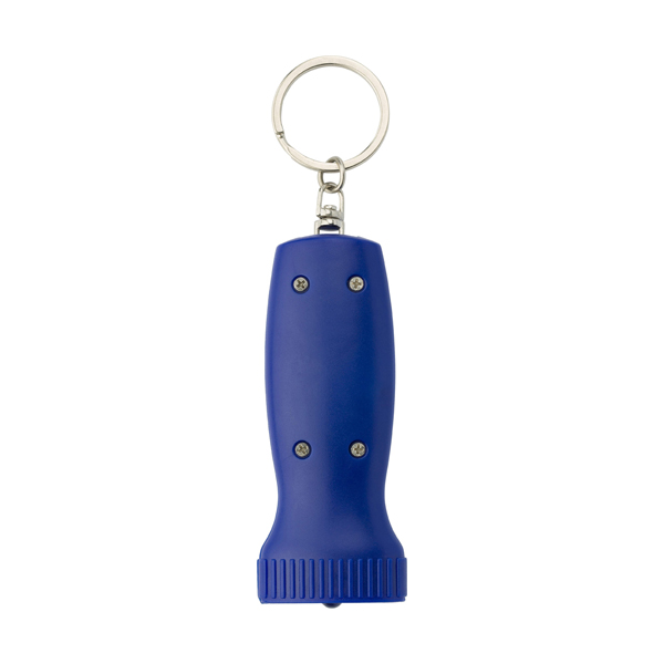 Plastic pocket torch with one LED. in cobalt-blue
