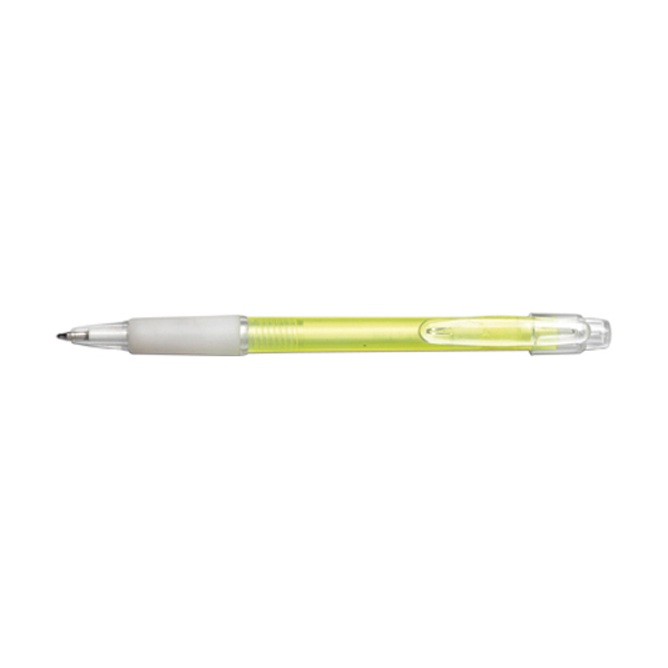 Carman ballpen with blue ink. in yellow