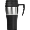 Travel mug (500ml) in Black/silver
