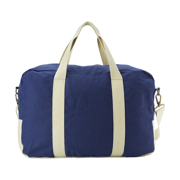 Sports bag made of 16oz canvas. in blue-khaki