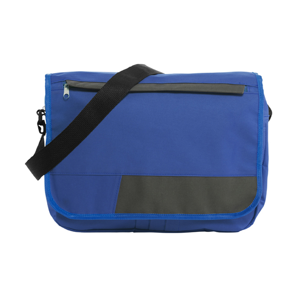 Polyester 600D document bag. in cobalt-blue