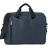 Polyester laptop bag. in blue