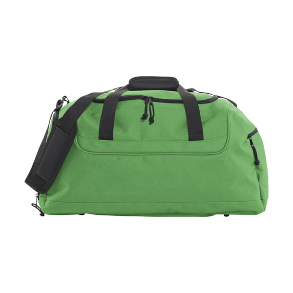 Polyester 600D travel bag. in green