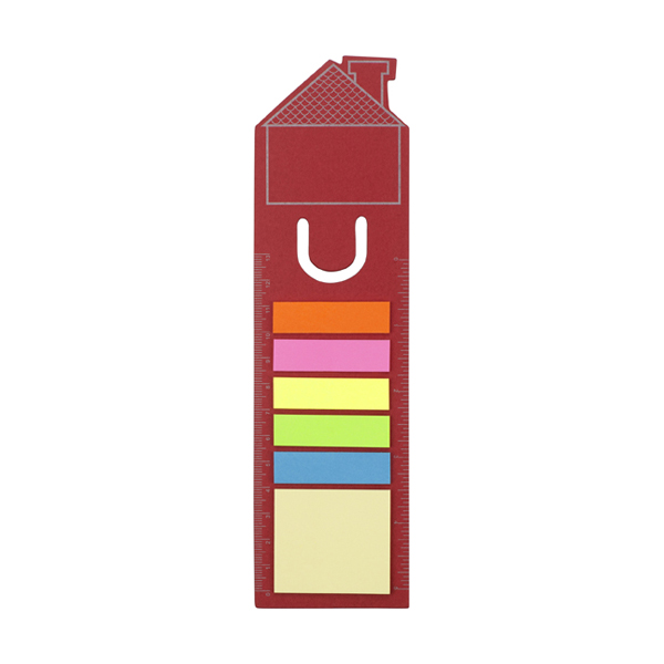House bookmark in red