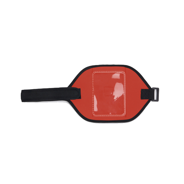 Neoprene armband for a phone. in red