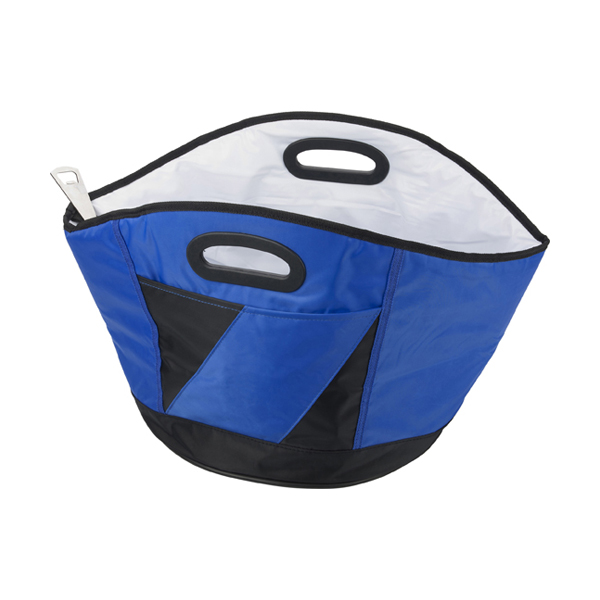 Foldable Ice Bucketbag in cobalt-blue