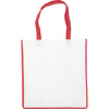 Bag with coloured trim in Red