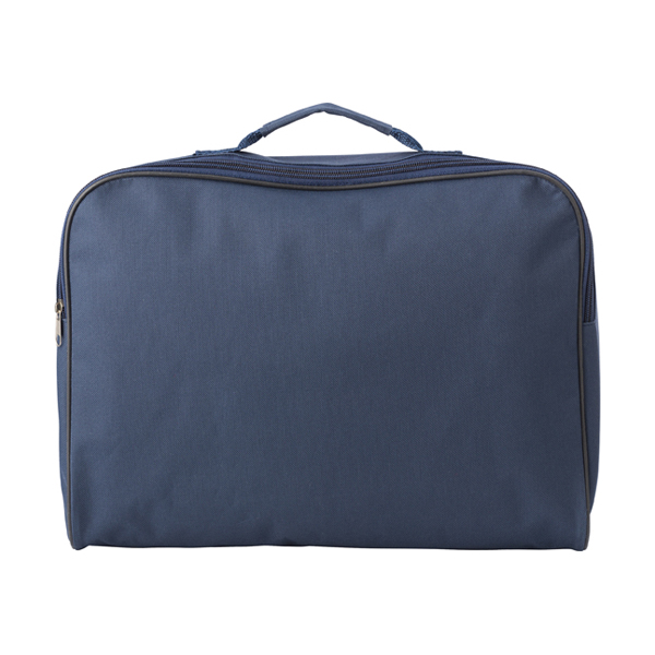 Polyester 600D document bag. in blue