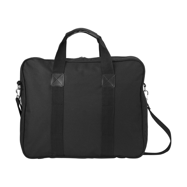 Polyester 600D reporter bag. in black