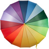 Rainbow polyester umbrella in Various