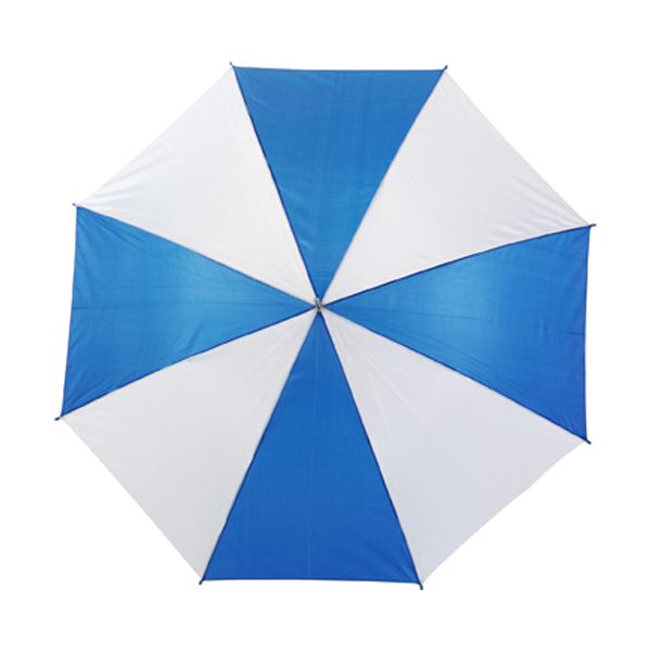 Umbrella with automatic opening. in blue-and-white