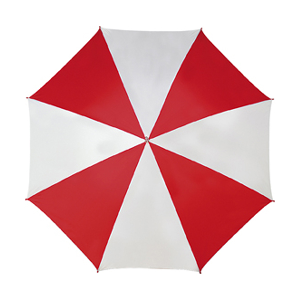 Golf umbrella in red-and-white