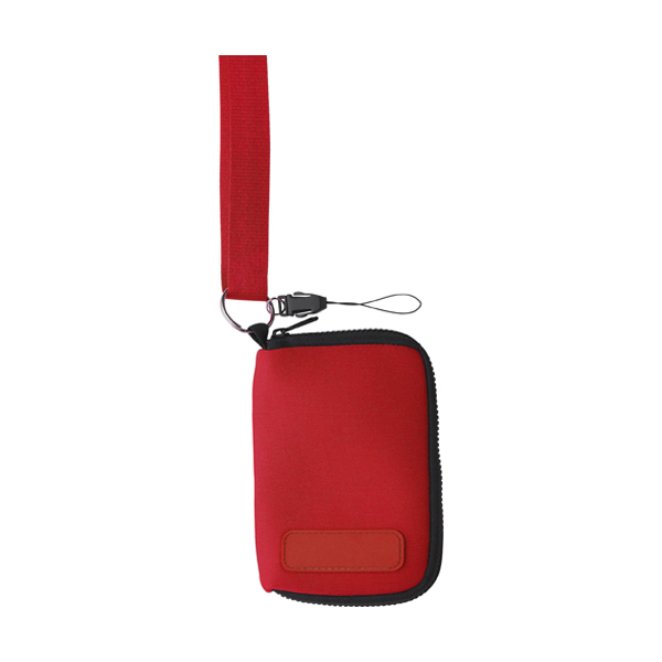 Neoprene case for MP3 /phone in red