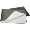 Polyester micro mink anti-pilling blanket in grey