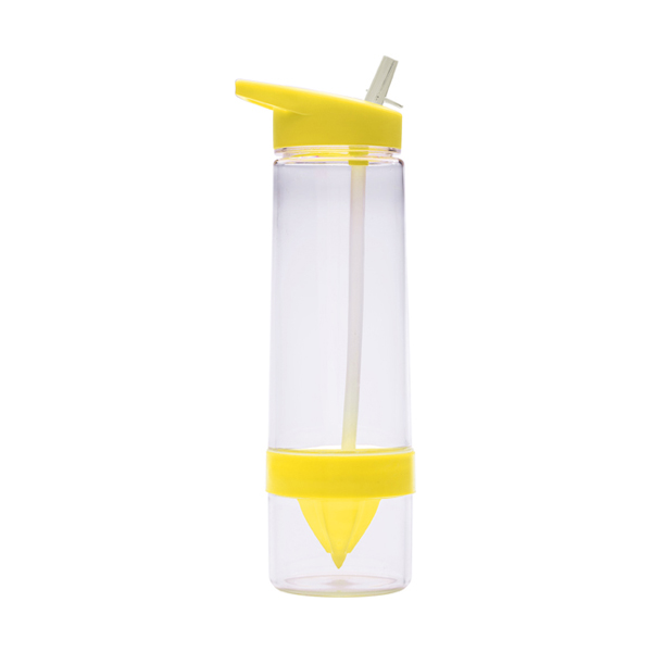 Tritan plastic water bottle. in yellow