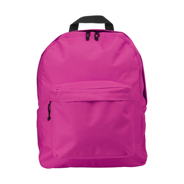 Polyester backpack in pink