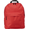 Polyester backpack in red