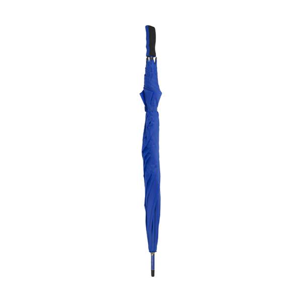 Golf size umbrella with polyester fabric in cobalt-blue