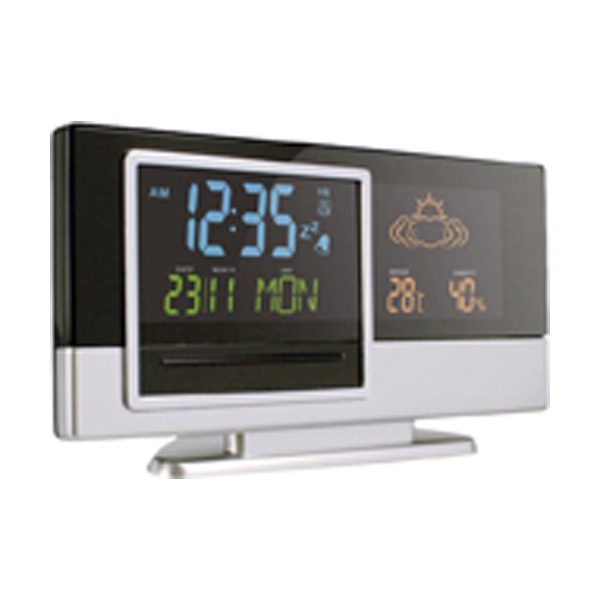 Weather station, (not for the UK or Ireland)  in black-and-silver