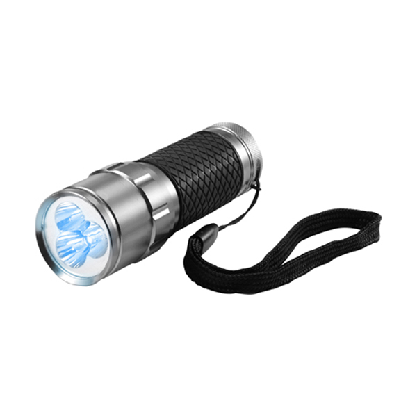 Steel Led Torch in grey