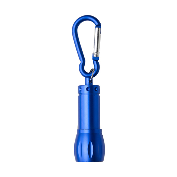 Small Metal Led Torch in cobalt-blue