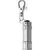 Small metal pocket torch in silver