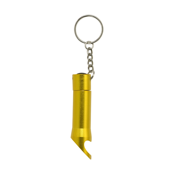 Metal opener and LED light in yellow