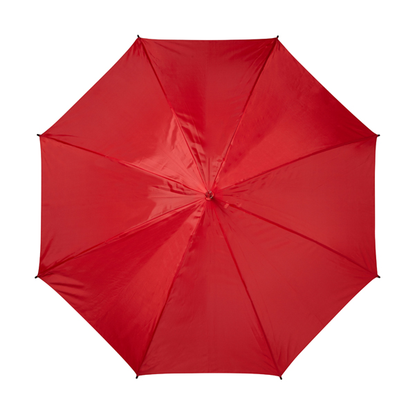 Automatic umbrella with eight panels. in red