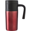 Stainless steel travel mug, 330ml capacity. in Red