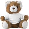 Teddy bear in a plush material. in brown