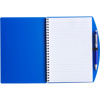 Notebook with ballpen (approx. A5) in Blue