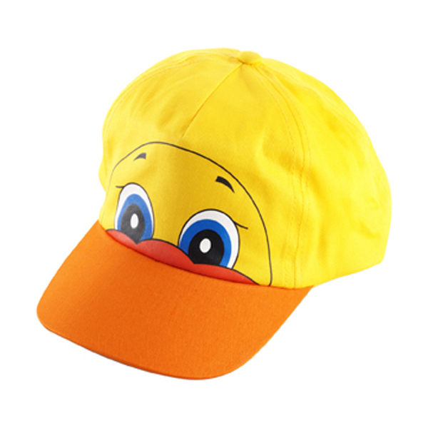 Cotton cap for children in yellow