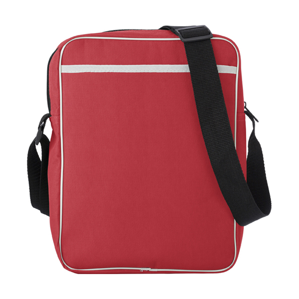 Polyester 600D retro style bag. in red