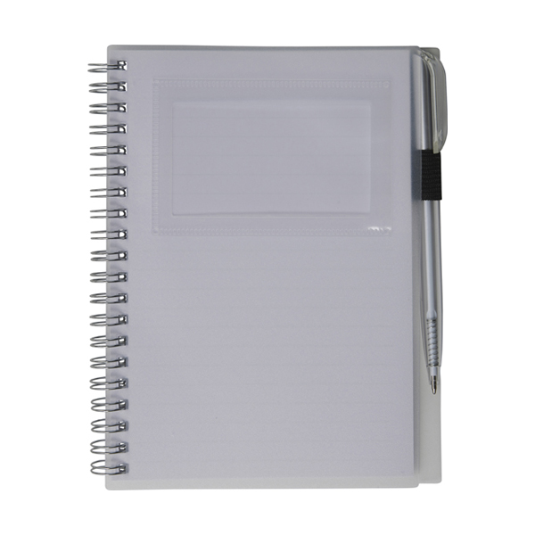 Wire Bound Notebook in transparent