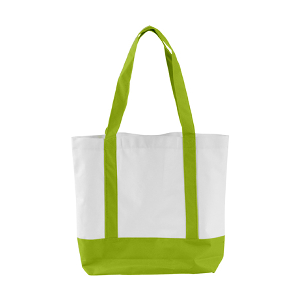 Shopping bag in lime