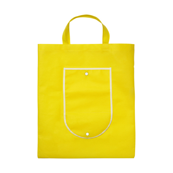 Foldable shopping bag in yellow