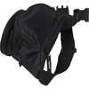 Polyester waist bag in black