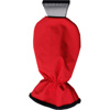 Ice scraper and polyester glove. in red