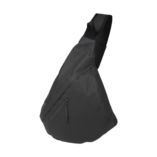 Triangular city bag. in black