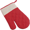 Cotton oven mitten, single in red