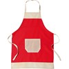 Cotton apron in red