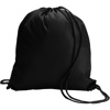 Drawstring backpack in black