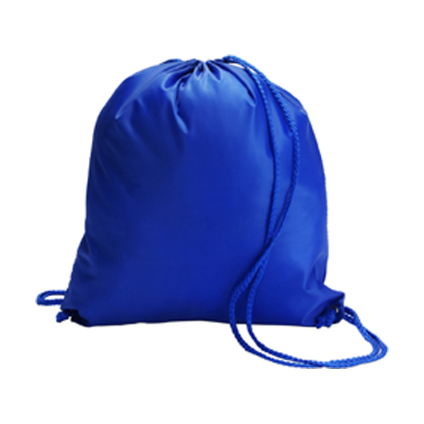 Drawstring backpack in cobalt-blue