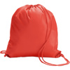 Drawstring backpack in red