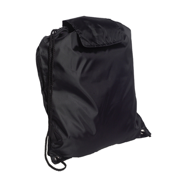 Junior polyester rucksack in black