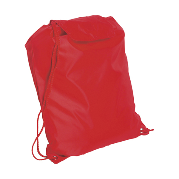 Junior polyester rucksack in red