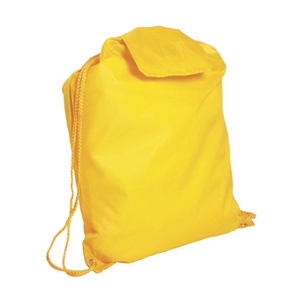 Junior polyester rucksack in yellow