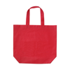 Shopping bag, non-woven  in red